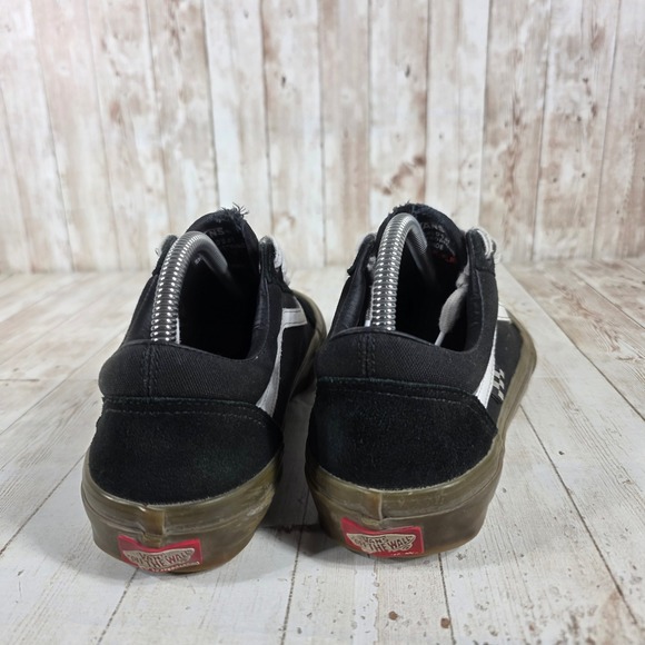 Vans Old Skool Pro Black Gum Sole Skate Shoes Men's Size 7.5 - Picture 3 of 8